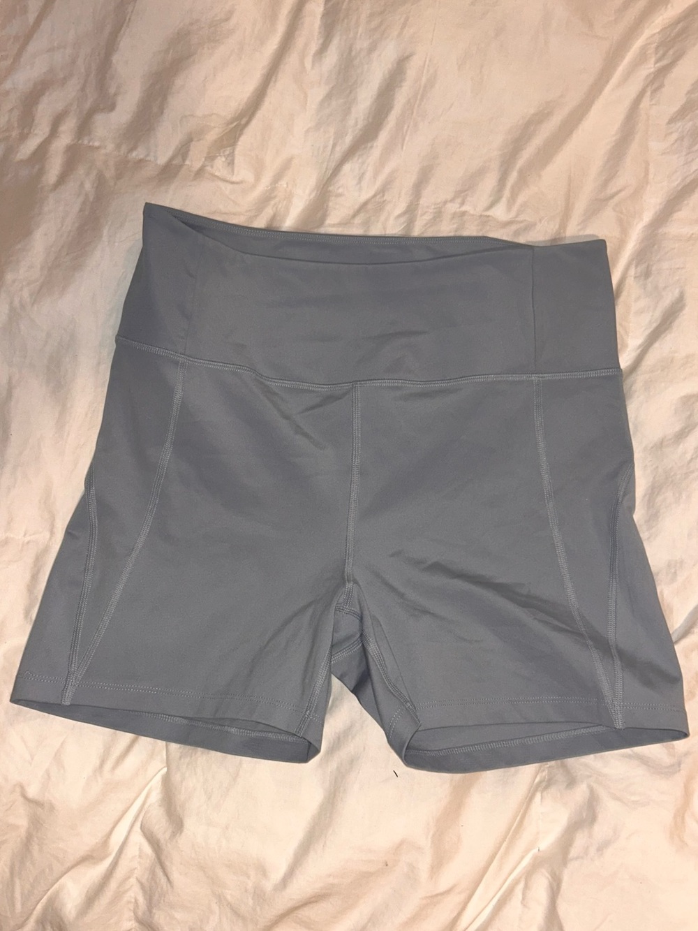 NWOT girlfriend collective Dusty Blue High-Rise Bike Shorts
